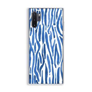 CaseCompany Blauwe nerven: Samsung Galaxy Note 10 Plus Transparant Hoesje