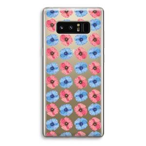 CaseCompany Klaproosjes: Samsung Galaxy Note 8 Transparant Hoesje