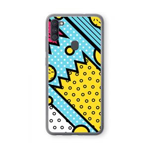 CaseCompany Pop Art #1: Samsung Galaxy A11 Transparant Hoesje