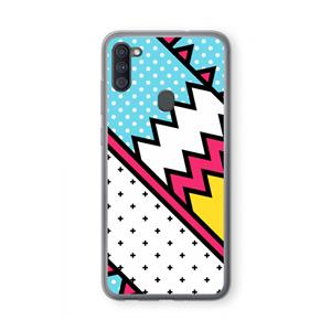 CaseCompany Pop Art #2: Samsung Galaxy A11 Transparant Hoesje