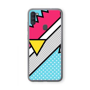 CaseCompany Pop Art #3: Samsung Galaxy A11 Transparant Hoesje