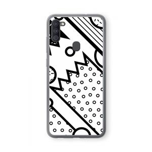 CaseCompany Pop Art #4: Samsung Galaxy A11 Transparant Hoesje