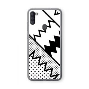 CaseCompany Pop Art #5: Samsung Galaxy A11 Transparant Hoesje
