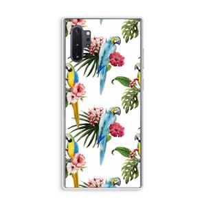 CaseCompany Kleurrijke papegaaien: Samsung Galaxy Note 10 Plus Transparant Hoesje