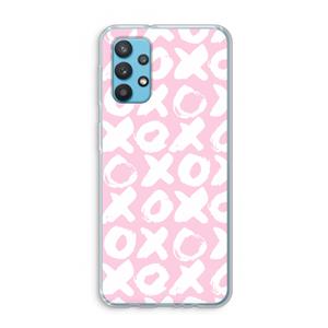 CaseCompany XOXO: Samsung Galaxy A32 4G Transparant Hoesje