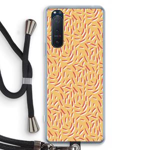 CaseCompany Camouflage: Sony Xperia 5 II Transparant Hoesje met koord