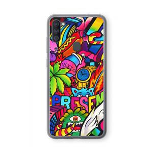CaseCompany Represent: Samsung Galaxy A11 Transparant Hoesje