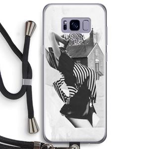 CaseCompany House: Samsung Galaxy S8 Transparant Hoesje met koord