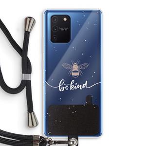 CaseCompany Be(e) kind: Samsung Galaxy Note 10 Lite Transparant Hoesje met koord
