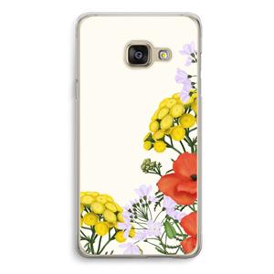 CaseCompany Wilde bloemen: Samsung A3 (2017) Transparant Hoesje