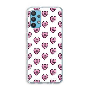 CaseCompany GIRL POWER: Samsung Galaxy A32 4G Transparant Hoesje