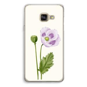 CaseCompany Purple poppy: Samsung A3 (2017) Transparant Hoesje