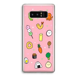CaseCompany Happy bento friends: Samsung Galaxy Note 8 Transparant Hoesje