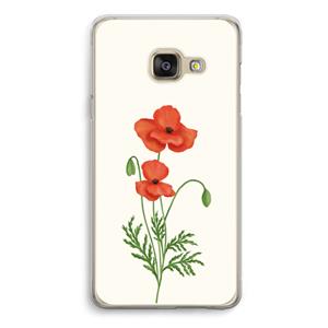 CaseCompany Red poppy: Samsung A3 (2017) Transparant Hoesje