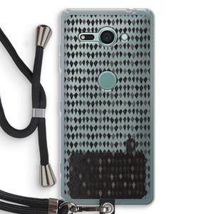 CaseCompany Crazy shapes: Sony Xperia XZ2 Compact Transparant Hoesje met koord