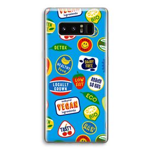CaseCompany Fruitsticker: Samsung Galaxy Note 8 Transparant Hoesje