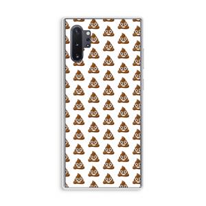 CaseCompany Poop emoji: Samsung Galaxy Note 10 Plus Transparant Hoesje
