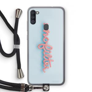 CaseCompany nofilter: Samsung Galaxy A11 Transparant Hoesje met koord