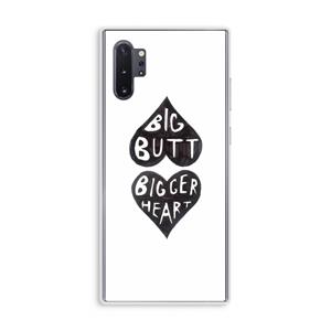 CaseCompany Big butt bigger heart: Samsung Galaxy Note 10 Plus Transparant Hoesje