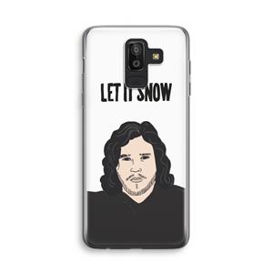 CaseCompany Let It Snow: Samsung Galaxy J8 (2018) Transparant Hoesje