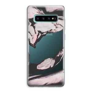 CaseCompany Roze stroom: Samsung Galaxy S10 Plus Transparant Hoesje