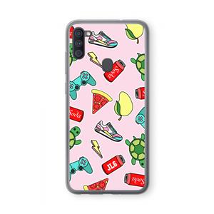 CaseCompany Things Jamie Loves: Samsung Galaxy A11 Transparant Hoesje