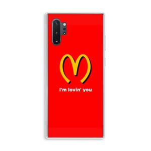 CaseCompany I'm lovin' you: Samsung Galaxy Note 10 Plus Transparant Hoesje