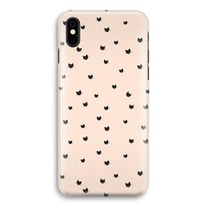 CaseCompany Kleine kattenkopjes: iPhone Xs Volledig Geprint Hoesje