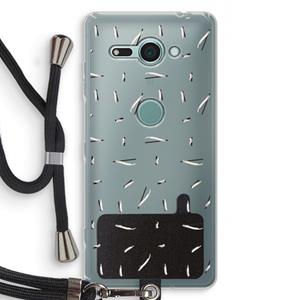 CaseCompany Hipster stripes: Sony Xperia XZ2 Compact Transparant Hoesje met koord