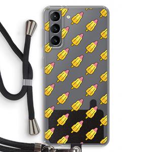 CaseCompany Waterijsjes: Samsung Galaxy S21 Transparant Hoesje met koord
