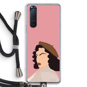 CaseCompany Confidence: Sony Xperia 5 II Transparant Hoesje met koord