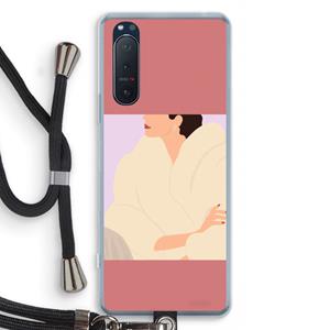 CaseCompany Cosy: Sony Xperia 5 II Transparant Hoesje met koord