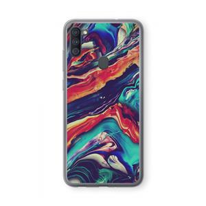 CaseCompany Chameleon Sun: Samsung Galaxy A11 Transparant Hoesje