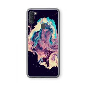 CaseCompany Cosmic Silence: Samsung Galaxy A11 Transparant Hoesje