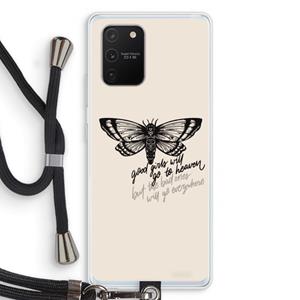 CaseCompany Good or bad: Samsung Galaxy S10 Lite Transparant Hoesje met koord