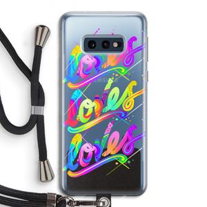CaseCompany Loves: Samsung Galaxy S10e Transparant Hoesje met koord