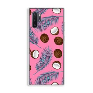 CaseCompany Kokosnoot roze: Samsung Galaxy Note 10 Plus Transparant Hoesje