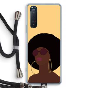 CaseCompany Golden hour: Sony Xperia 5 II Transparant Hoesje met koord