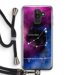 CaseCompany Sterrenbeeld - Donker: Samsung Galaxy J8 (2018) Transparant Hoesje met koord