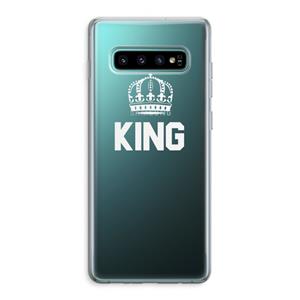 CaseCompany King zwart: Samsung Galaxy S10 Plus Transparant Hoesje