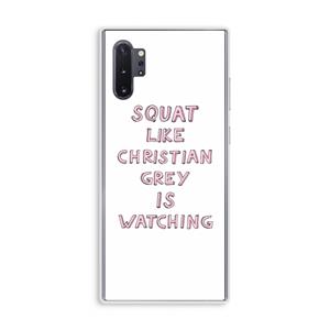 CaseCompany Christian Grey: Samsung Galaxy Note 10 Plus Transparant Hoesje