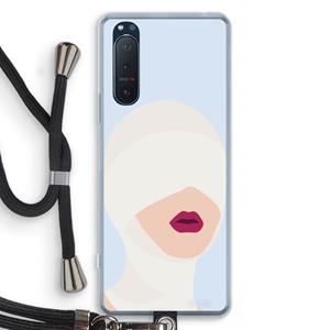 CaseCompany Incognito: Sony Xperia 5 II Transparant Hoesje met koord