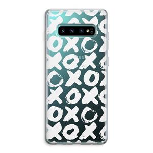 CaseCompany XOXO: Samsung Galaxy S10 Plus Transparant Hoesje