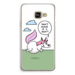 CaseCompany Unicorn: Samsung A3 (2017) Transparant Hoesje
