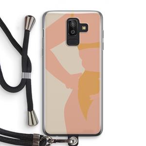 CaseCompany Bikini body: Samsung Galaxy J8 (2018) Transparant Hoesje met koord