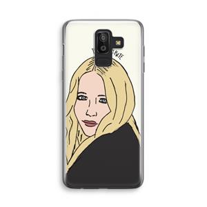 CaseCompany Mary Kate: Samsung Galaxy J8 (2018) Transparant Hoesje