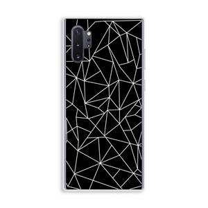 CaseCompany Geometrische lijnen wit: Samsung Galaxy Note 10 Plus Transparant Hoesje