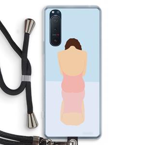CaseCompany Mirror: Sony Xperia 5 II Transparant Hoesje met koord