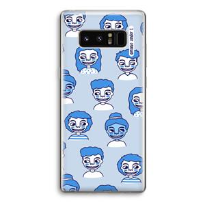 CaseCompany Gezichtjes: Samsung Galaxy Note 8 Transparant Hoesje