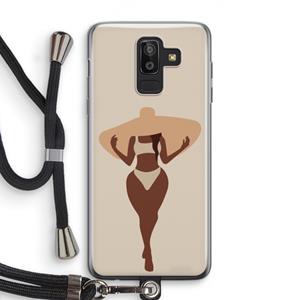 CaseCompany Let's get salty: Samsung Galaxy J8 (2018) Transparant Hoesje met koord